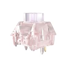 KAILH Official Store Night Firefly Clicky Switch with Fluorescent Glow 80 Million Clicks, 50gf Conduction Force, 3.6mm Total Travel, Full PC Transparent Housing for Custom Keyboard 10