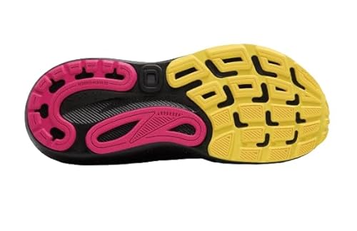 Brooks Women’s Adrenaline GTS 24 Supportive Running Shoe - Black/Yellow/Fuchsia - 9.5 Medium