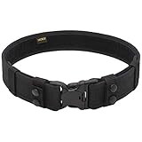 TACNEX Duty Belt for Police Security Law Enforcement 2' Tactical EDC Patrol Work Belt Utility Web Belt for Correction Officier Strong Load Bearing (Black(2' Belt Width), L)