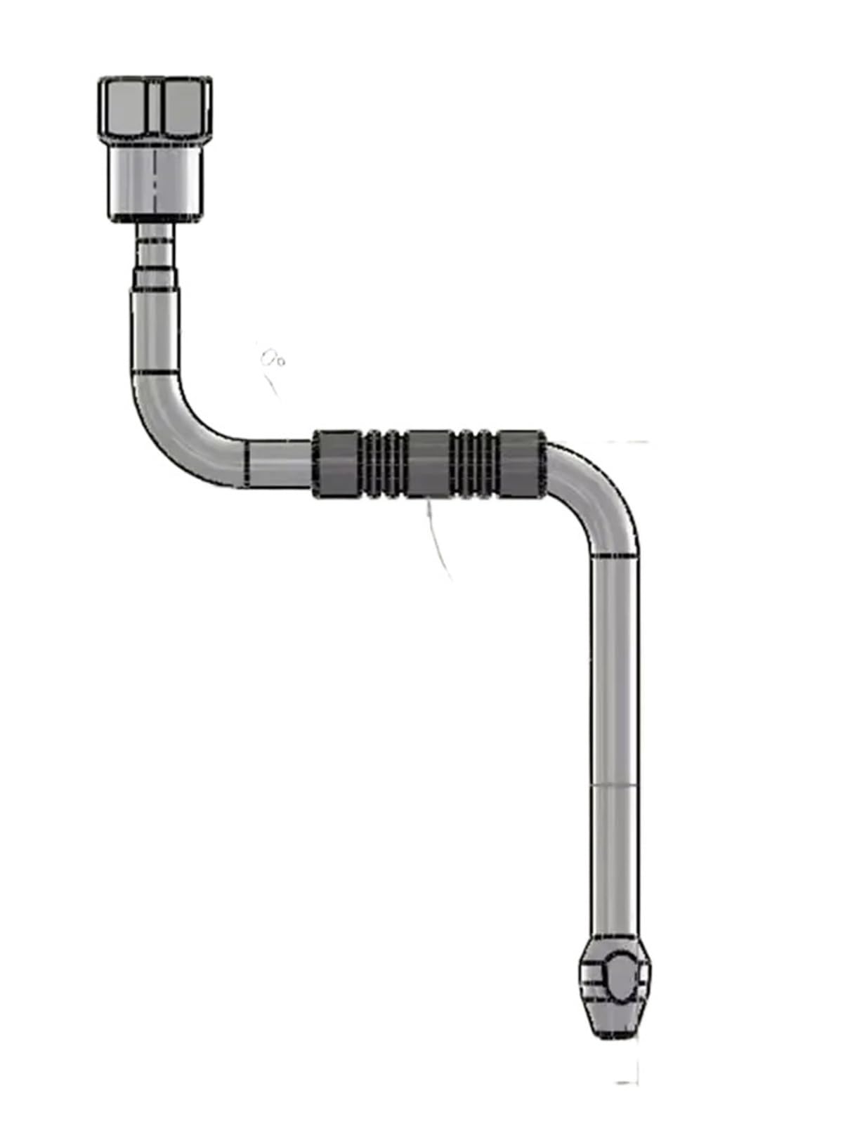 Boquilla de tubería de vapor mejorada de 4 orificios | Pieza modificada resistente al calor for cafeteras espresso semiautomáticas