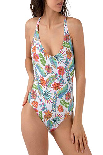 Maillot de bain floral blanc Antigel idéal pour vos vacances
