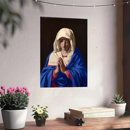 Tableau Vierge Marie Sassoferrato impression haute définition