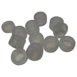 Gentcy 5ml High Clear Silicone Containers New Container Set Non Stick Jars 100pcs