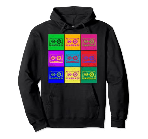 años 80 para fiestas retro de los 80. Sudadera con Capucha