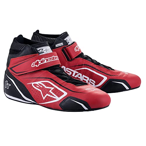 Alpinestars Tech 1-T V3 Driving Shoes SFI - Size 11 - Red/Black/White (2710122-312-11)