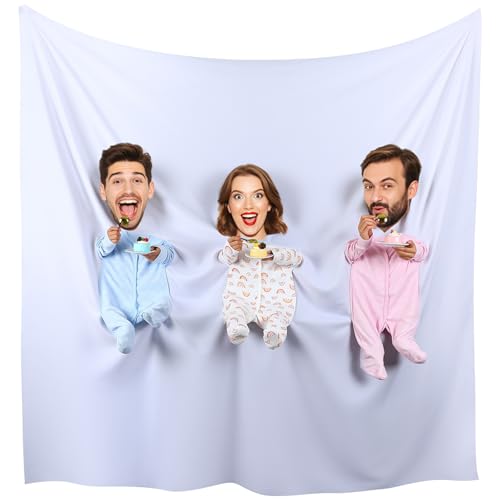 Hahafelt Baby Shower Game Feed Me Baby Funniest Game Ever for Gender Reveals Feed Blindfolded Shower Funny Activities Gender Reveals Party Supplies Boy or Girl Banner Backdrop Photo Prop(3 Group)