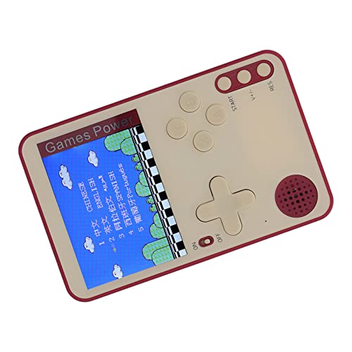 Console de jogos portátil, tela colorida vintage pré-carregada para console de jogos para crianças e