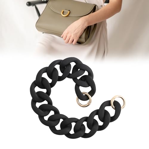 Dumpy Acrylic Purse Strap Bag Chain Handle Replacement,Handbag Purse Making Accessory Decorations Purse Extender Chain2