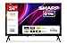 Sharp 24HE2245K 24-Inch HD Ready LED TV, 720p Resolution, TiVo OS Smart TV, Wi-Fi, 3 HDMI, 2 USB, HDR10, Built-in Freely