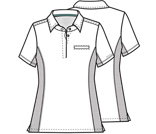 Cherokee WW Revolution Polo Scrub Top For Women Classic Fit Chest Pocket S by Cherokee - Used condition - Image 2
