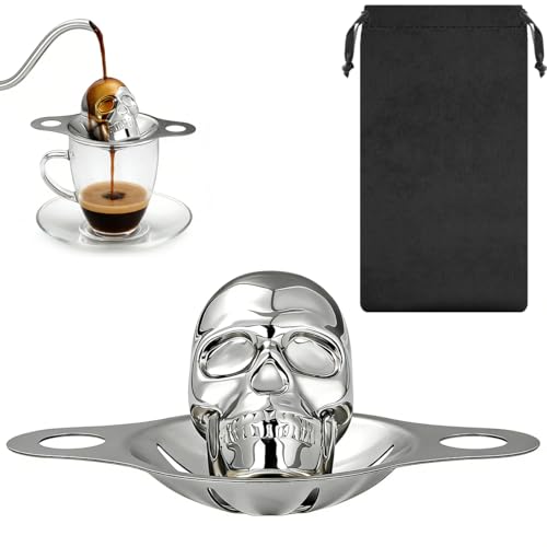 Molde para cubos de hielo cabeza de calavera acero inoxidable miniatura 1