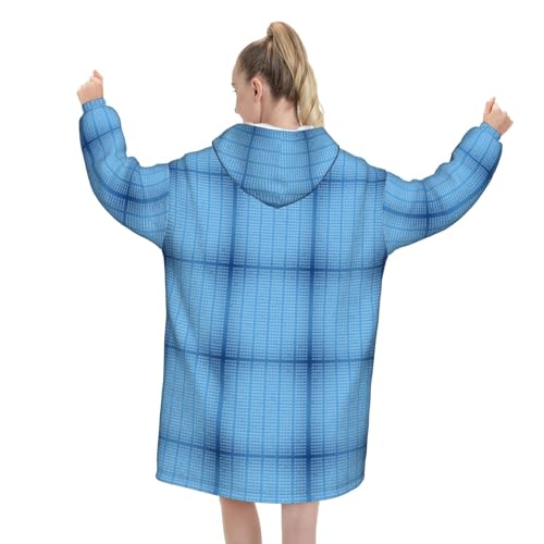 Sweat couverture binaire bleu pour des soirées programmation au chaud
