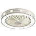 Mavl. Ventilatore a soffitto con luci da 20 in, ventilatore a soffitto a basso profilo recintato 72W, telecomando dimmerabile regolabile 3 colori 3 file 3 file, apparecchio di illuminazione a soffitto