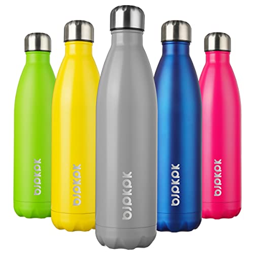 Image of BJPKPK 25 oz Insulated Water Bottle, Stainless Steel Flask, Leak Proof