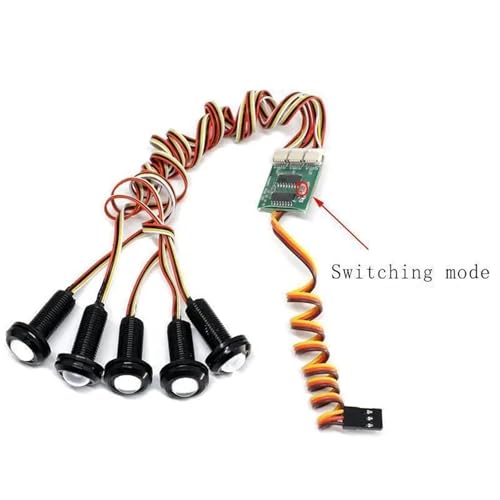 Kit Luces RC 10 Modos de iluminación ajustables para carrocerías Slash 1/10 4