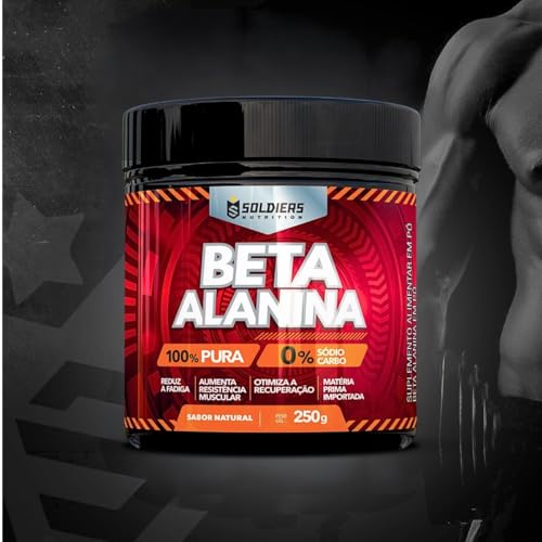 Beta Alanina 250g - 100% Puro Importado - Soldiers Nutrition