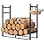 VIVOHOME 3ft Firewood Log Rack Cover, Heavy Duty 600D Oxford, Double Layer Outdoor Weather Resistant 3ft Heavy Duty Indoor Outdoor Firewood Storage Log Rack with Kindling Holder