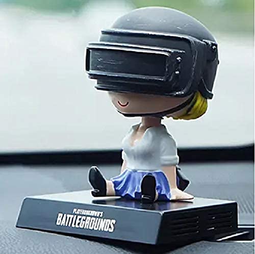 Image of Awestuffs Phone Holder Bobblehead Action Figure for Car Dashboard, Office Desk & Study Table (Pack of 1) (PUBG Diva)