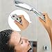 Riakrum 4 Pieces Silicone Shower Head Holder Universal Relocatable Silicone Shower Bracket Non Drilling Movable Fixed Seat Handheld Accessories