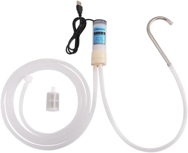 Portable USB DC 5V Food Grade Self Priming Siphon Pump with 6.5FT Hose, 2L/Min Low Noise Water Transfer Pump for Ice Maker, Coffee Machine and Water Cooling System
