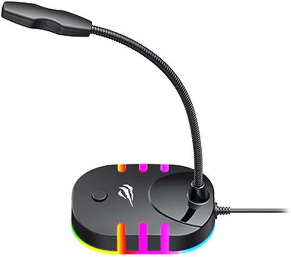 havit GK58B USB Gaming Microphone, back-side view