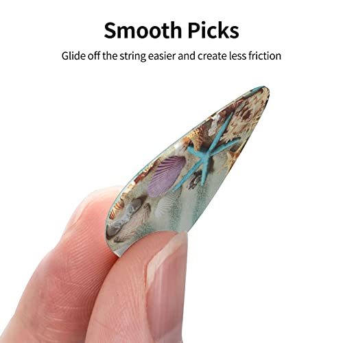 Médiators Guitare 12-Pack Seashells Starfish Guitar Picks Pour Guitare Électrique Guitare Acoustique Diverses Guitares - Les Beatles, Paul McCartney, John Lennon, RIngo Starr, George Harrison Médiators Guitare 12-Pack Seashells Starfish Guitar Picks Pour Guitare Électrique Guitare Acoustique Diverses Guitares – Image 3
