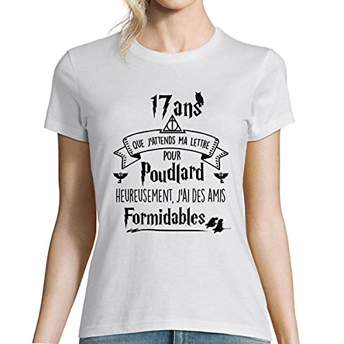 T-Shirt Femme 17 Ans Planetee Souvenir Précieux de l'Adolescence