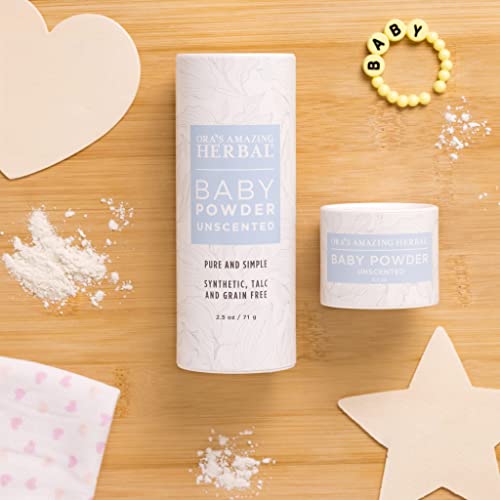 Talc Free Baby Powder, Cornstarch Free Baby Powder, Unscented Fragrance Free Powder, Arrowroot Baby Powder, Talc-Free Baby Powder, Ora’s Amazing Herbal #TOP2