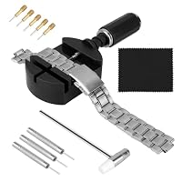 Styquenzer Uhrenarmband Reparatur Werkzeug Set, 11-teilig, Schwarz, Metall, Schnalle, Wasserfest, Uhren-Reparatur- und Größenänderungswerkzeuge, Tauchen, Workshop, Home