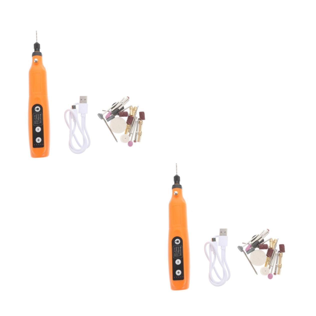 LALAFINA 1 Set Rechargeable Speed Mini Rotary Tool with Lamp Portable Cordless Sanding and Polishing Tool for Personal and Professional Use Ergonomic Design for Comfortable Grip