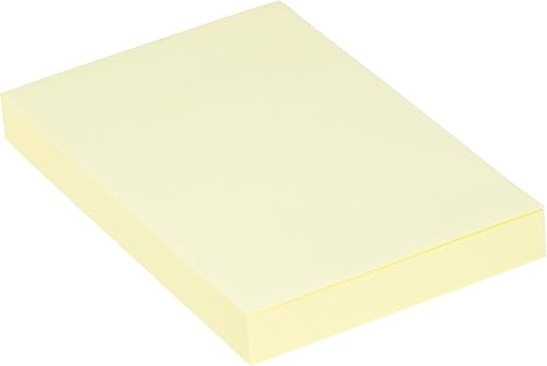 Deli Stick Up Sticky Pad Note 100 Sheets, 76 mm × 51 mm Size, Yellow