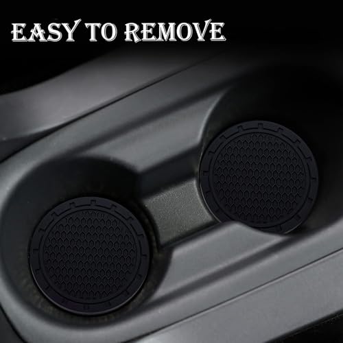 Portavasos para carro de silicona negro 2 pcs miniatura 6