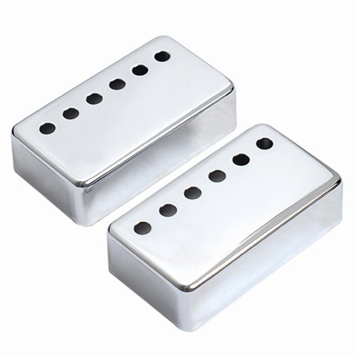 1set of 2pcs Humbucker Neck & Bridge Guitar Pickup Covers Chrome