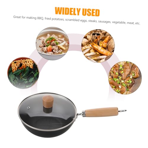 Wok pequeño de hierro estilo japonés Cabilock antiadherente miniatura 2