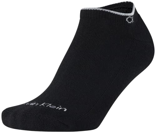 Image of Calvin Klein Womens No Show Socks - 6 Pack Breathable Cotton Blend Athletic Performance Low Cut Running Socks for Women