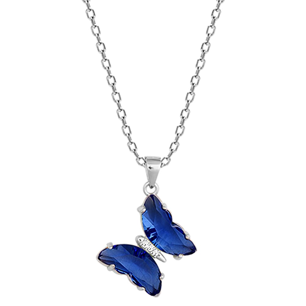GIVA 925 Silver Midnight Blue Butterfly Pendant With Link Chain| Gifts for Girlfriend, Gifts for Women and Girls |With Certificate of Authenticity and 925 Stamp | 6 Month Warranty* (B0BBW5VM8K) Amazon Price History, Amazon Price Tracker