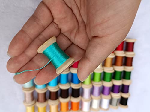 Jinmaya Silk Mulberry Silk Thread For Diy Handmade Embroidery 50 Colors Spools Cross Stitch Needle Point Handicraft Supply Chinese Suzhou Embroidery Silk thumb #7