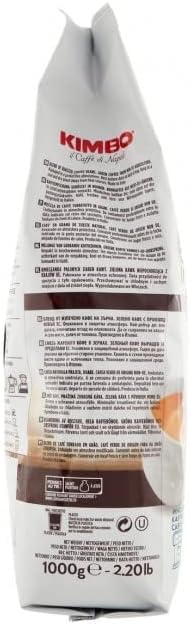 Café en grains de qualité barista KIMBO Espresso Classico torréfaction moyenne 3kg - 6