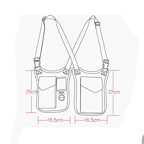 Anti-Thief Hidden Underarm Shoulder Bag, Concealed Pack Pocket, Multi-Purpose Men/Women Safety Double Storage Armpit Holster Tactical Bag for Travel Outdoors