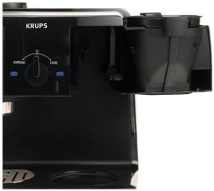 Close-up of the swing-out coffee filter holder on the KRUPS XP1500