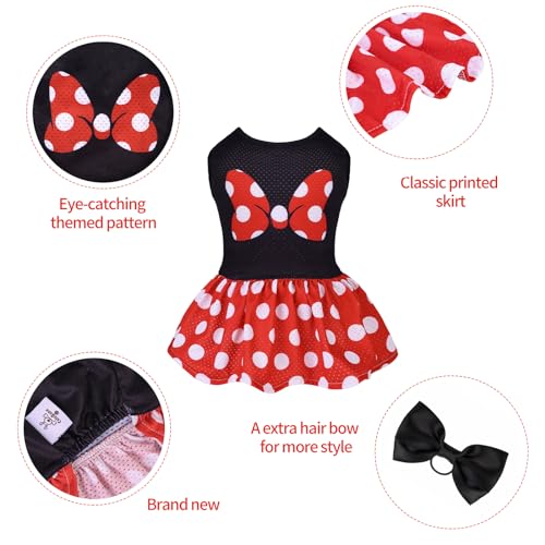 Image of CuteBone Dog Mesh Dress Puppy Sundress Pet Outfit Summer Fashion for Small Dogs Girl Cat Clothes