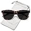 Brown Tortoise Frame Black Lens