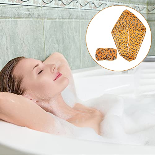 Beaupretty 2Pcs Amarelo Cabelo Toalha De Microfibra Envoltório Coral Fleece Headbands Turbante Torçã