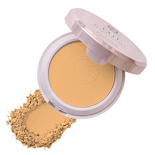 Image of Colors Queen 2-in-1 Oil Control Compact Powder with SPF-15 - 03 Beige, 20g | Long Lasting & Lightweight | Matte Compact Powder for Face Makeup with Free Applicator Puff
