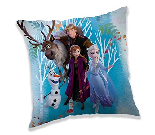 Jerry Fabrics Frozen 2 Anna ELSA Olaf Kissen Kuschelkissen Dekokissen 40 x 40 cm