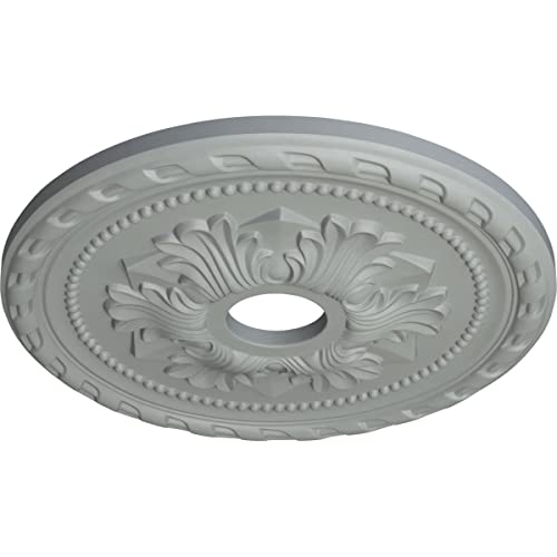 Ekena Millwork Cm20Pm Palmetto Ceiling Medallion, 20 7/8"Od X 3 5/8"Id X 1 5/8"P, Factory Primed #TOP1