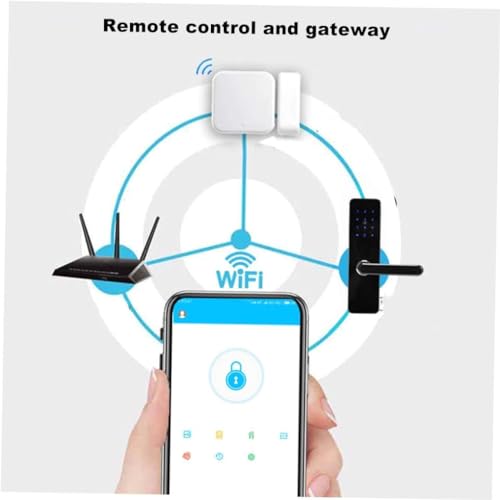 para fechadura de porta com teclado de senha de cartes de aplicativo de entrada sem chave - compatív