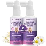 Cat Calming Pheromone Spray - 2-Pack Cat Pheromone Spray Helps Reduce Fighting, Spraying, Scratching & Aggression - Anxiety & Stress Relief for Cats - Travel, Home & Vet Visits - Comfort & Relaxation