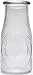 Circleware Hammered Milk Bottles Set of 6, 16 oz Glasses Glassware for Water, Juice, Beer, Wine, Liquor, Kombucha Iced Tea Punch & Cold Drinks, 6pc, Sunrise Farm (69009)
