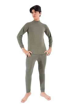 Kids’ Long-Sleeve Thermal Top and Bottom Set | Soft & Breathable Loungewear/Sleepwear